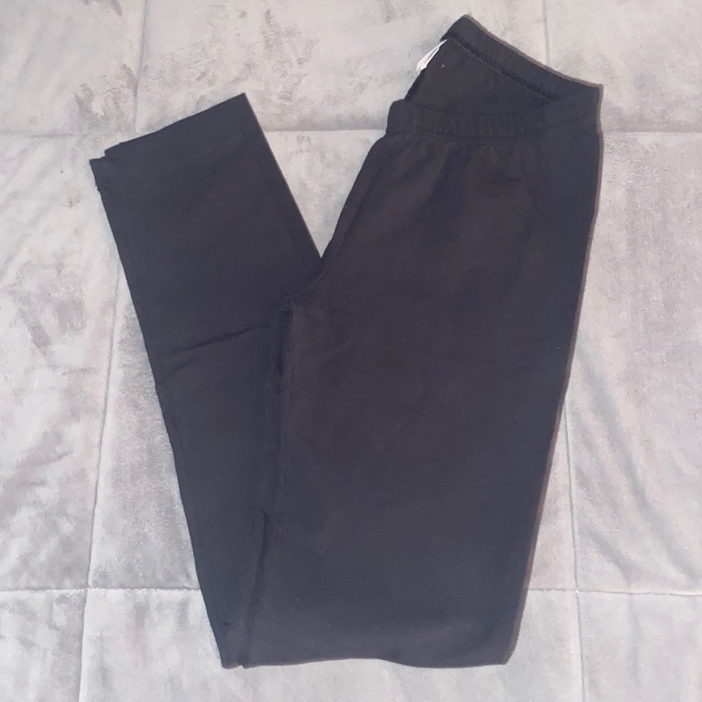 Girls size 12 black Hanna Andersson leggings